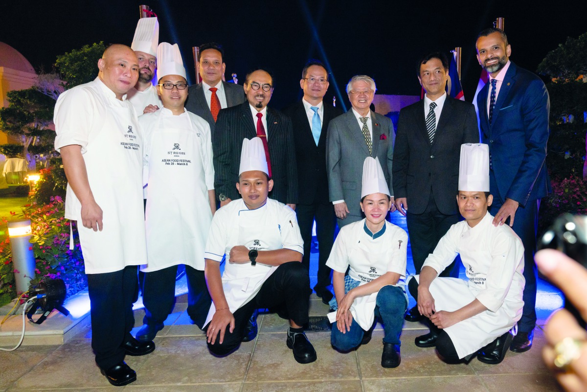 The Asean Food Festival team pose for a picture at The St Regis Doha.