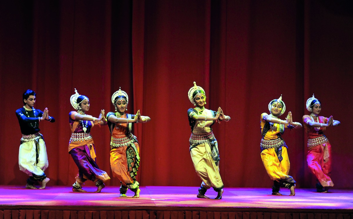 Odissi, one of India’s classical dance forms, performance organised by the Embassy of India as part of Qatar-India 2019, at the Al Majlis Hall of Sheraton Grand Doha Resort and Convention Hotel in Doha, yesterday. Pic: Salim Matramkot/The Peninsula