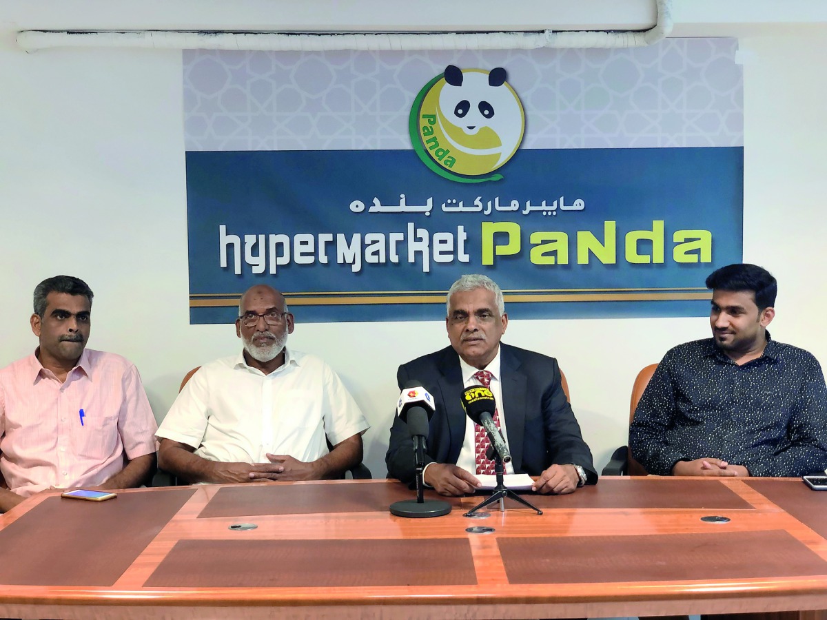 Faris Ahmed, General Manager; Kurumberi Moosa and Bekal Muhammad Shali (Managing Partners), and Bekal Ismail, Finance Manager, during a press conference, yesterday.