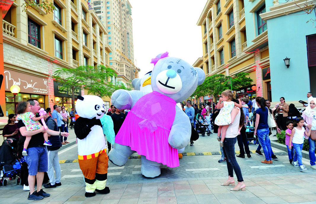 The visitors enjoying activities during the Spring Festival at The Pearl-Qatar. Pic: Salim Matramkot/The Peninsula