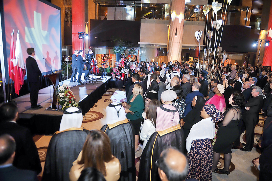 Swiss National Day was celebrated recently at the Grand Hyatt Hotel recently. Pics: Baher Amin / The Peninsula