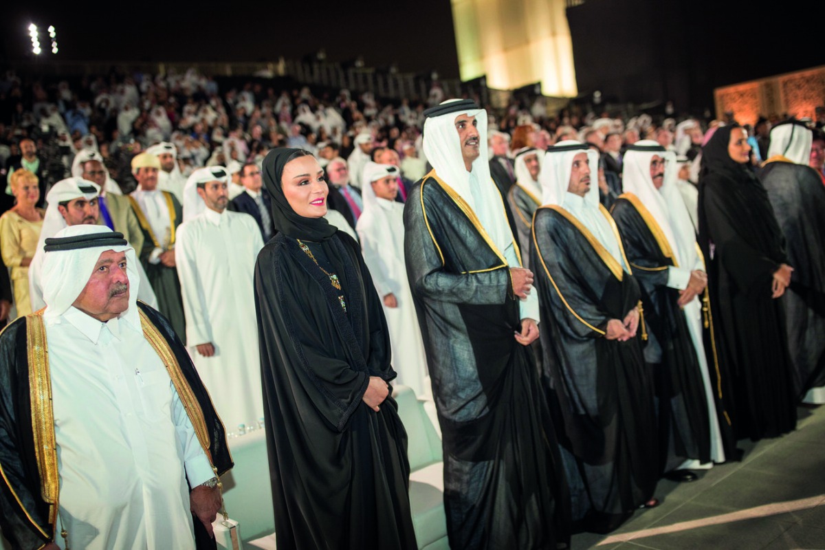 Amir H H Sheikh Tamim bin Hamad Al Thani and H H Sheikha Moza bint Nasser, Chairperson of Qatar Foundation, attended the 2019 Qatar Foundation Convocation, which celebrated the 787 students graduating from nine Education City universities.