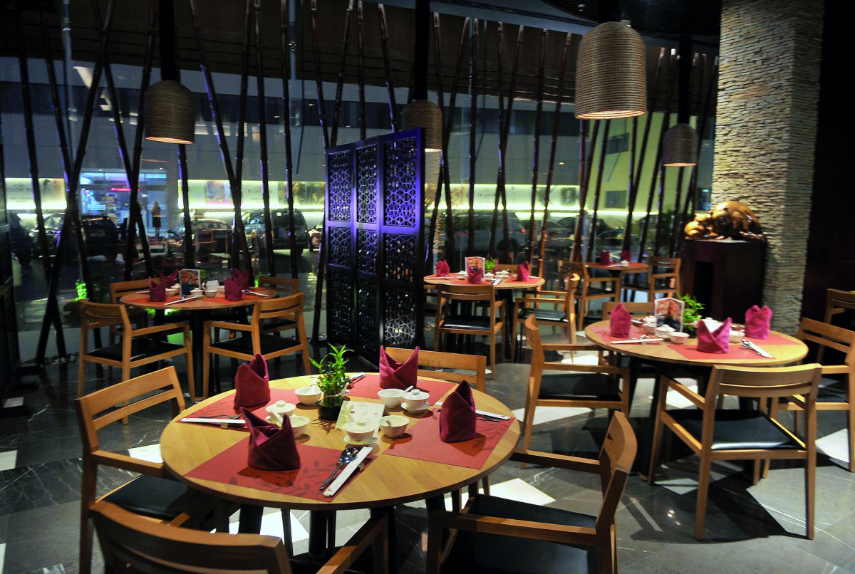 The renovated D’Chopstix Restaurant at Holiday Villa Doha. Pics: Abdul Basit / The Peninsula