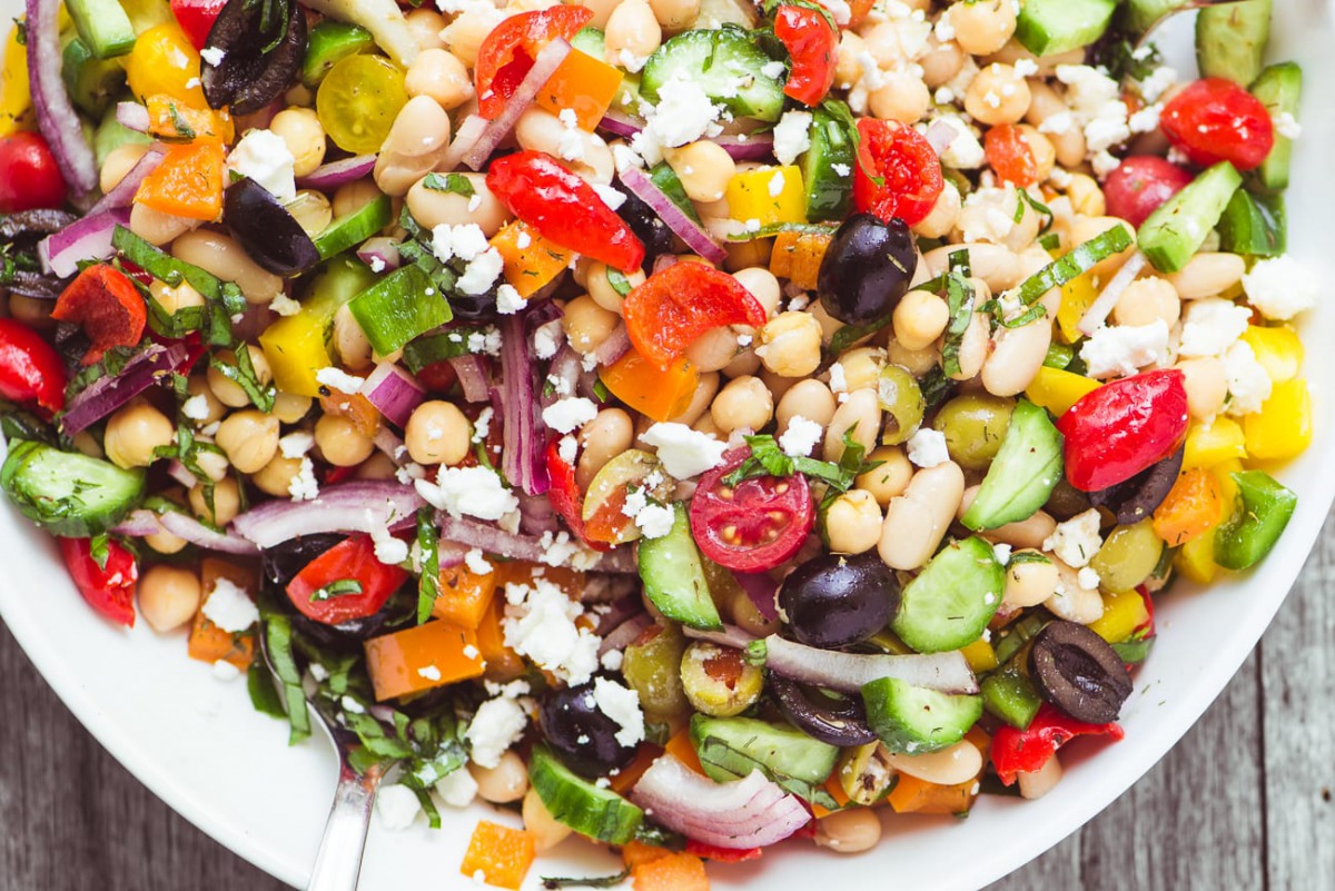 Mediterranean Bean Salad (Photo courtesy: theviewfromgreatisland.com)