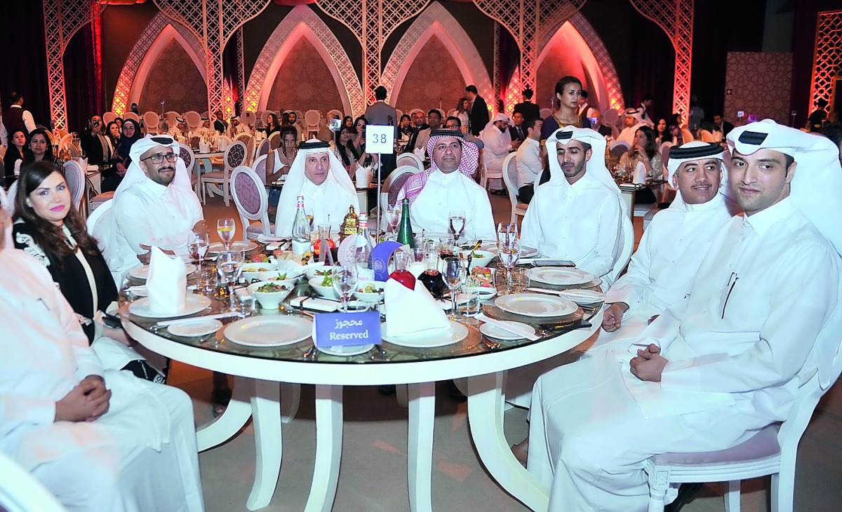 The Secretary-General of Qatar National Tourism Council (QNTC) and Qatar Airways Group Chief Executive Officer, Akbar Al Baker, and Hassan Al Ibrahim, Qatar Tourism Authority Acting Chairman, during the Annual Tourism Ghabga held at Sheraton Hotel, yester