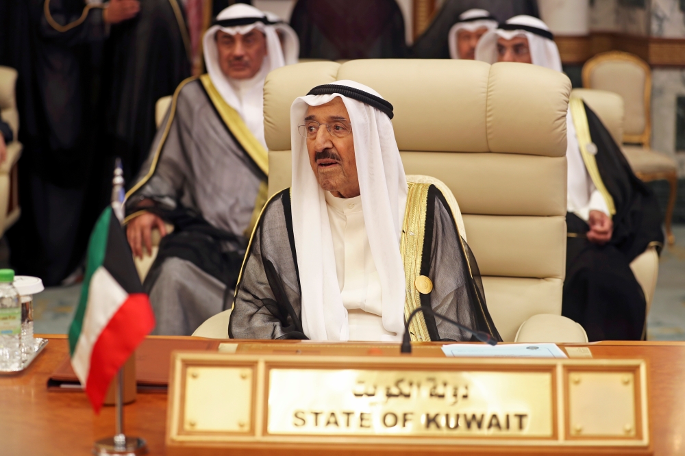 Kuwaiti Emir Sheikh Sabah al-Ahmad al-Jaber al-Sabah is seen during the Arab summit in Mecca, Saudi Arabia May 31, 2019. REUTERS/Hamad l Mohammed