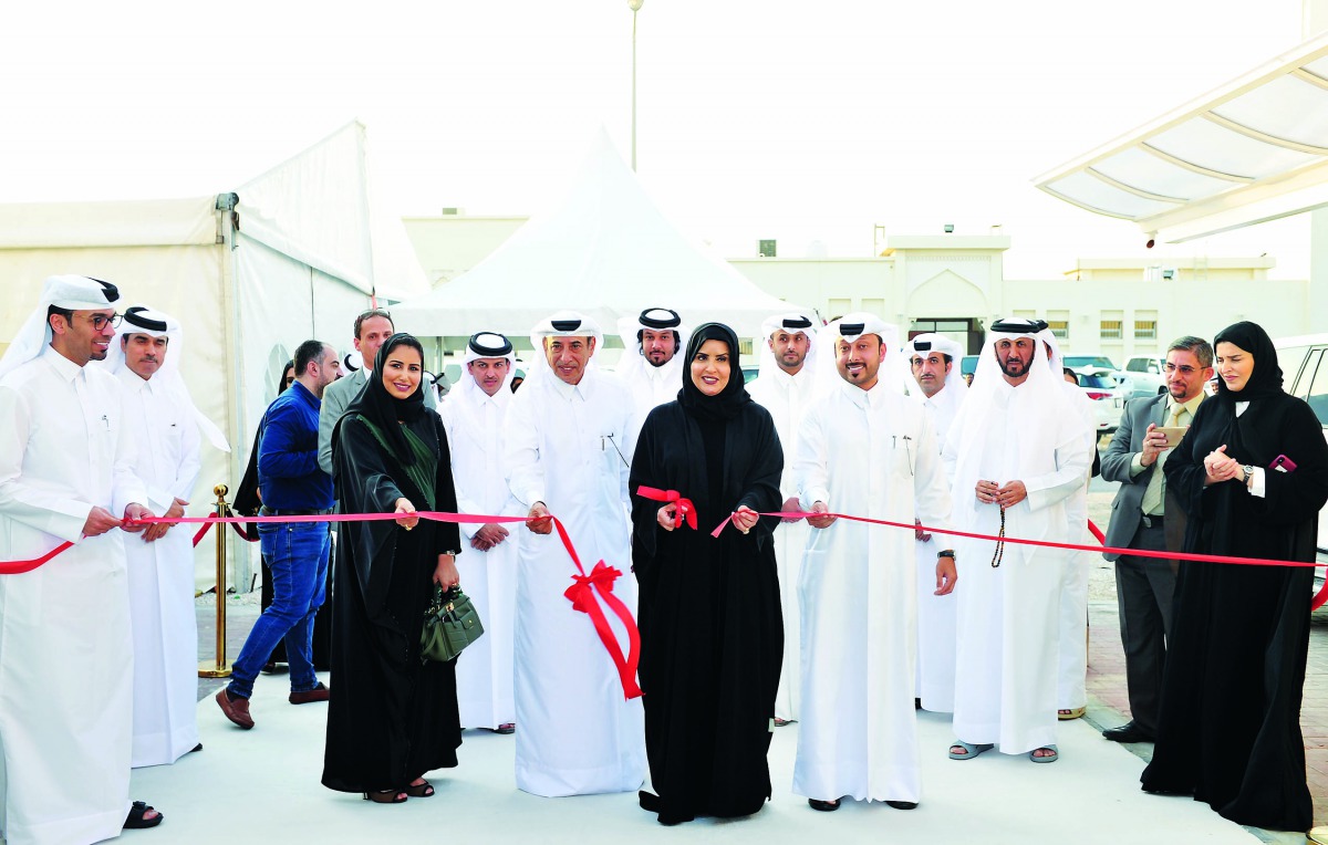 Amal bint Abdullatif Al Manai, Chief Executive Officer of Qatar Foundation for Social Work, opens the new centre of Dreama.  Pic: Salim Matramkot/The Peninsula