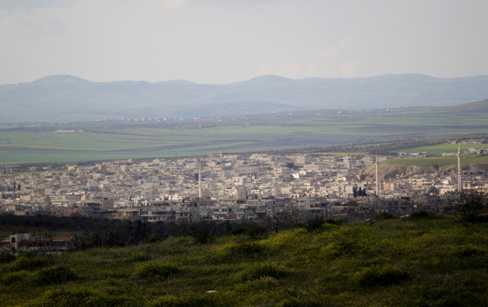 FILE PHOTO: A general view shows Khan Sheikhoun in the southern countryside of Idlib March 16, 2015. REUTERS/Khalil Ashawi