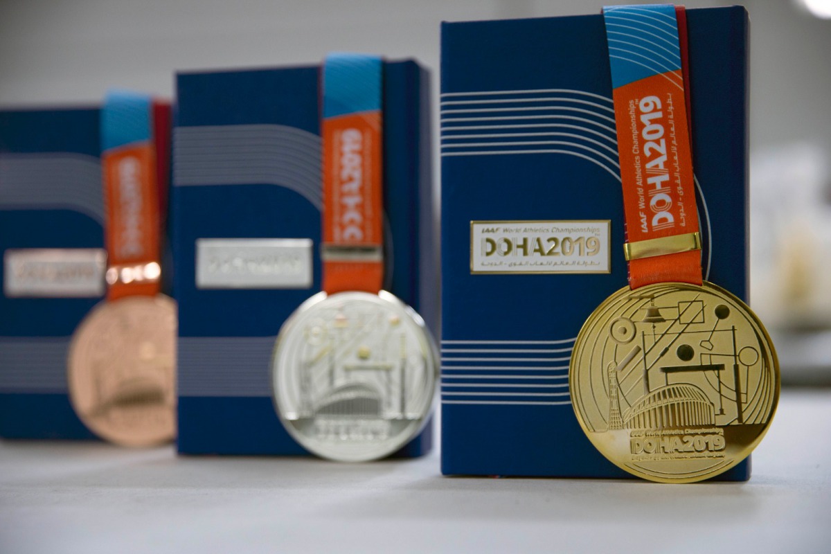 Paying homage to the Qatari capital, the medals were designed by the all-female branding team in Doha