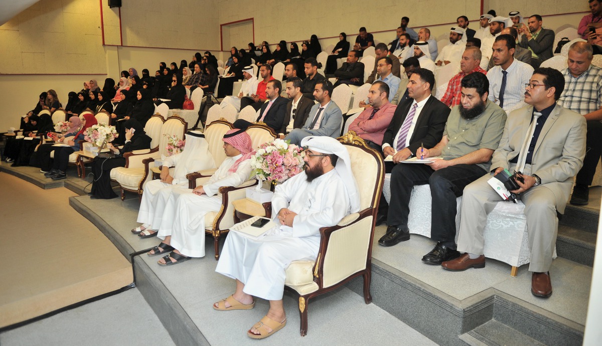 Directors of schools, officials and other participants during the induction meeting of educational sector activities as part of Qatar National Day celebrations at Qatar Women’s Sports Committee, yesterday.
Pic: Baher Amin / The Peninsula 