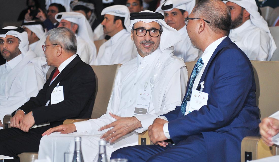 The Minister of Culture and Sports, H E Salah bin Ghanem Al Ali during the regional conference on cultural diversity at National Museum of Qatar, yesterday. Pic: Baher Amin / The Peninsula 