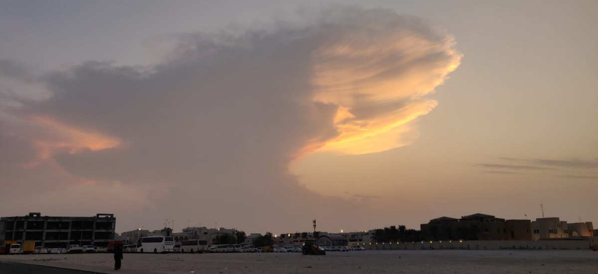 File photo of clouds on September 27. Pic: Baher Amin / The Peninsula 