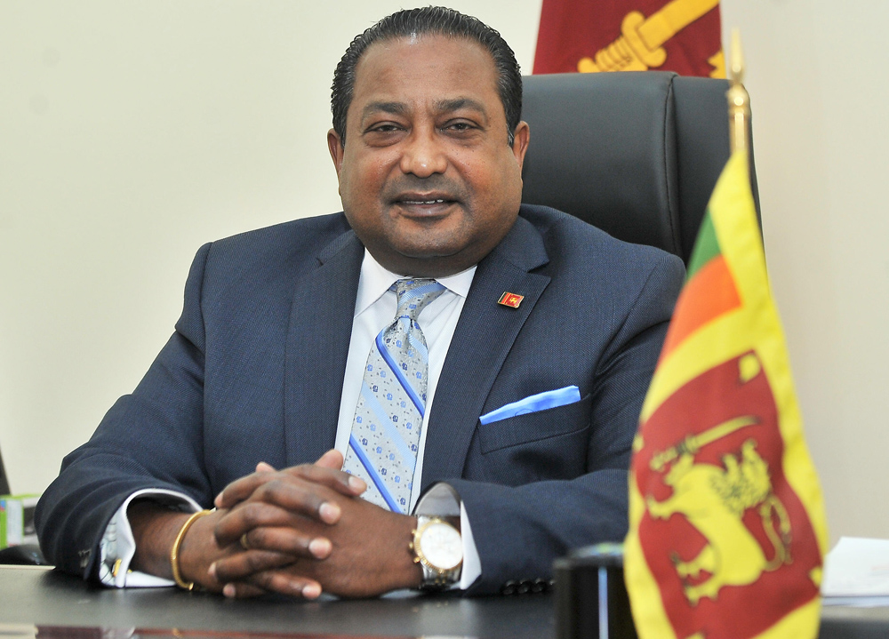 Kithsiri Athulathmudali, Ambassador of Sri Lanka to the State of Qatar, during an interview with The Peninsula.  Pics: Baher Amin / The Peninsula