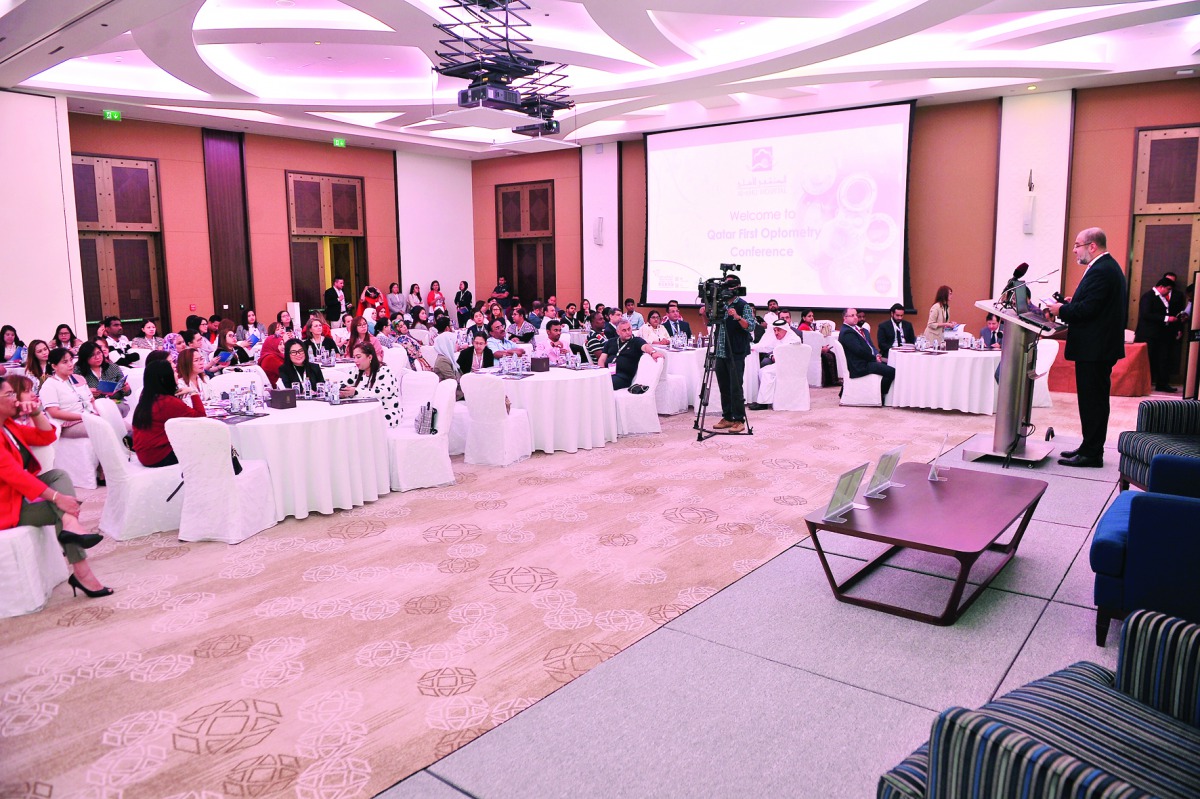 Healthcare practitioners during the ‘Qatar First Optometry Conference’ at Alwadi Hotel, yesterday. Pics: Baher Amin / The Peninsula 