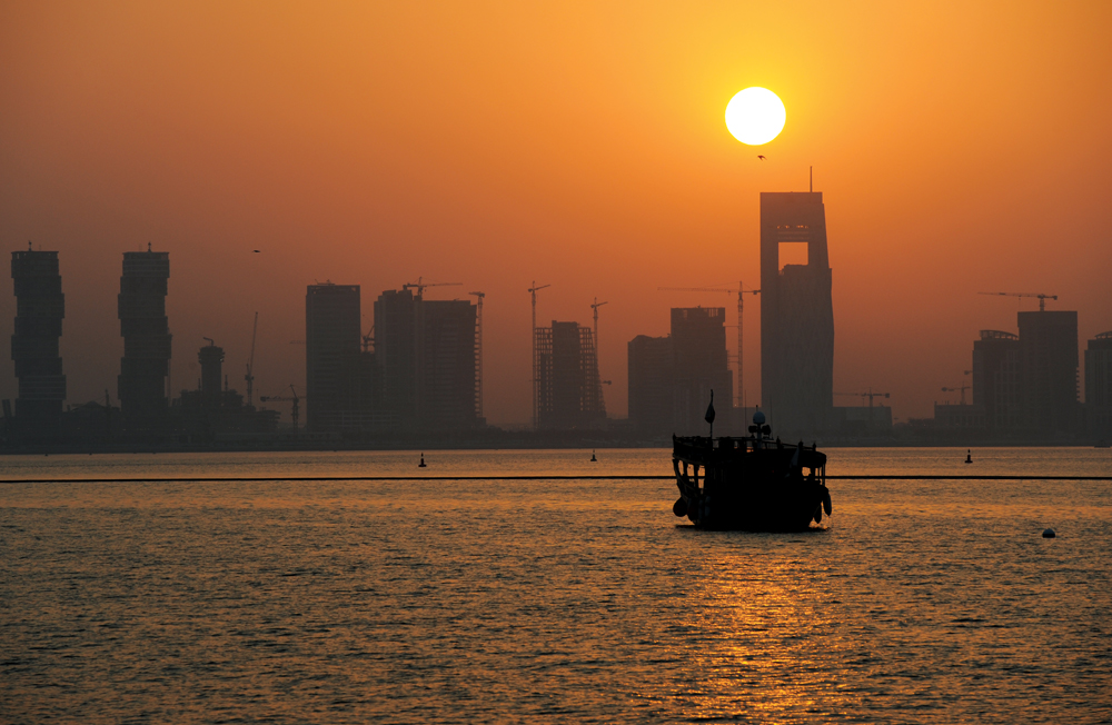 File Photo. The sun sets over Lusail City. Salim Matramkot / The Peninsula 