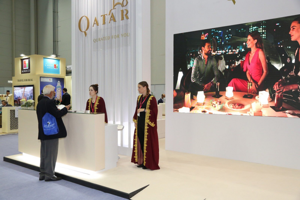 Qatar delegation, led by QNTC, at the three day tourism exhibition in Hamburg, Germany. 