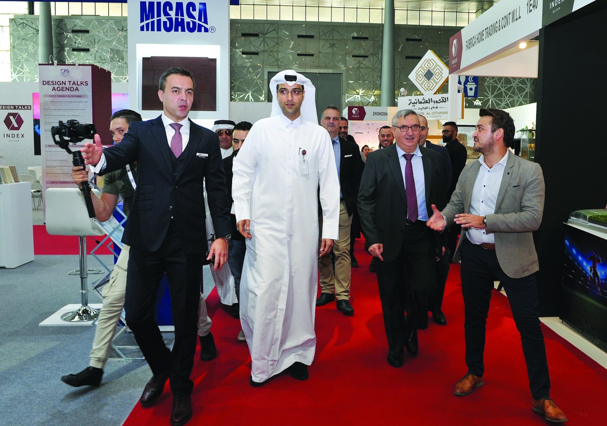 The Turkish Ambassador to Qatar, Fikret Ozer (left) on the sidelines of the INDEX Qatar 2019 Pic: Salim Matramkot/The Peninsula