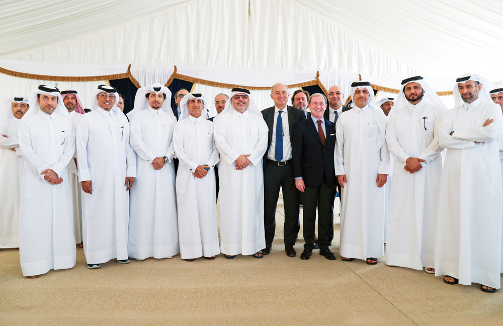 Dr. Eng. Saad bin Ahmad Al Muhannadi, President of Ashghal; Eng. Ahmed Mohammed Al Sada, Assistant Under-secretary for Environmental Affairs at the Ministry of Municipality and Environment; Safar Mubarak Al Shafi, Assistant Under-secretary for General Ser