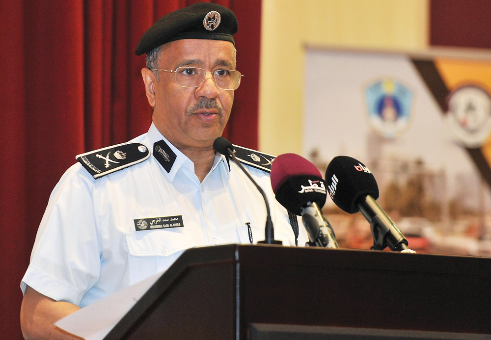 The Director-General of the General Directorate of Traffic, Major General Mohammed Saad Al Kharji. Baher Amin/The Peninsula 