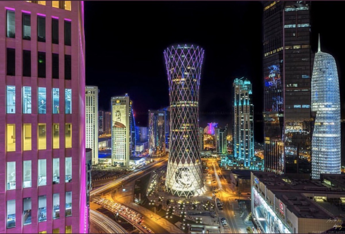 Pic: A Doha Skyline picture shared by Qatar Weather on its twitter account. 