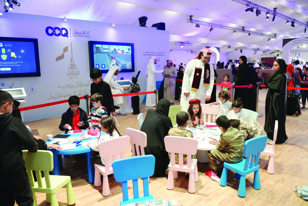 CCQ celebrating Qatar National Day (QND) at the ‘Doha Tent’ in Darb Al Saai.