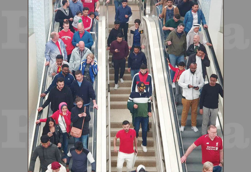 Passenger rush at one of the metro staions on Wednesday.