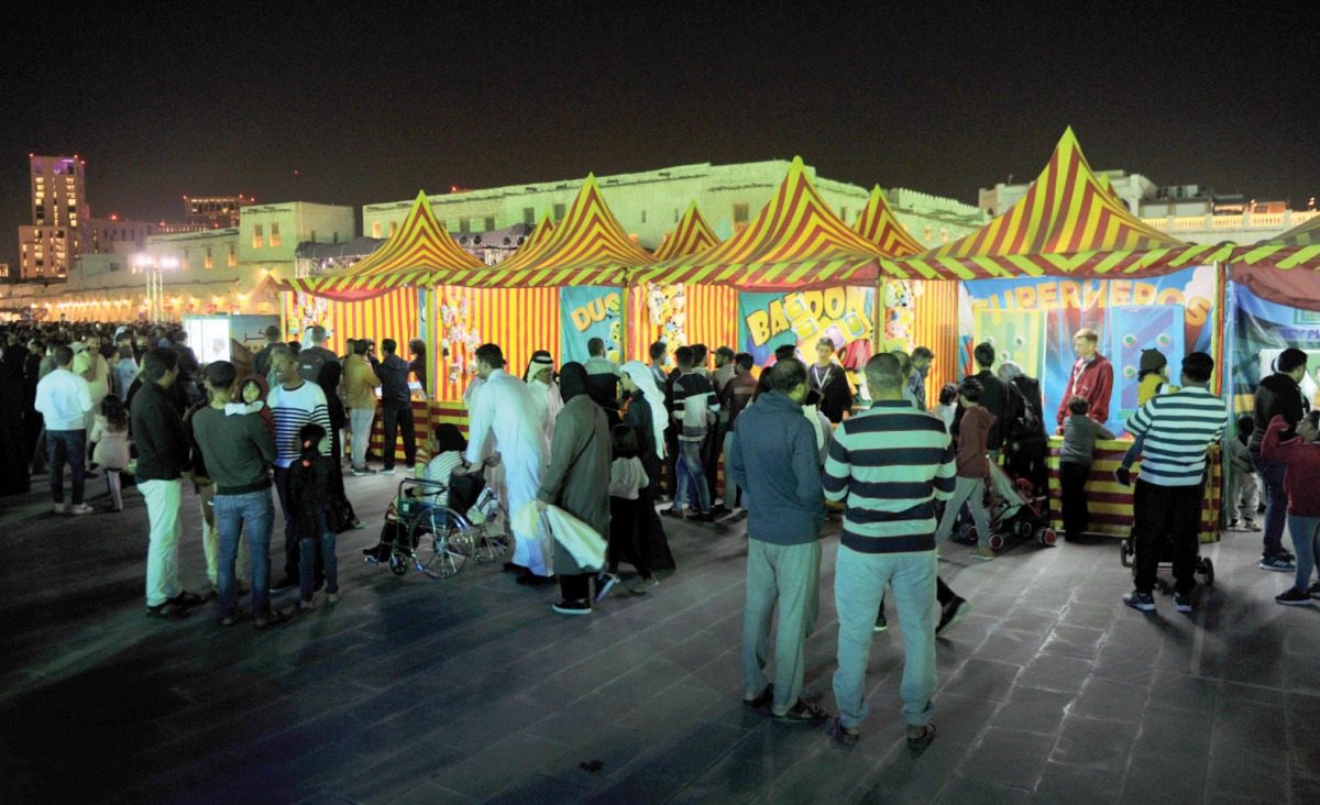 Visitors at the Spring Festival at Souq Waqif yesterday. (Pic: Baher Amin/The Peninsula)
