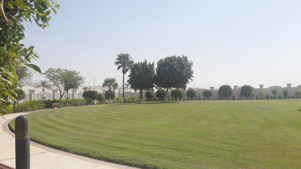 Desert Garden, a newly-built public park by the Public Parks Department, in Al Sheehaniya. 