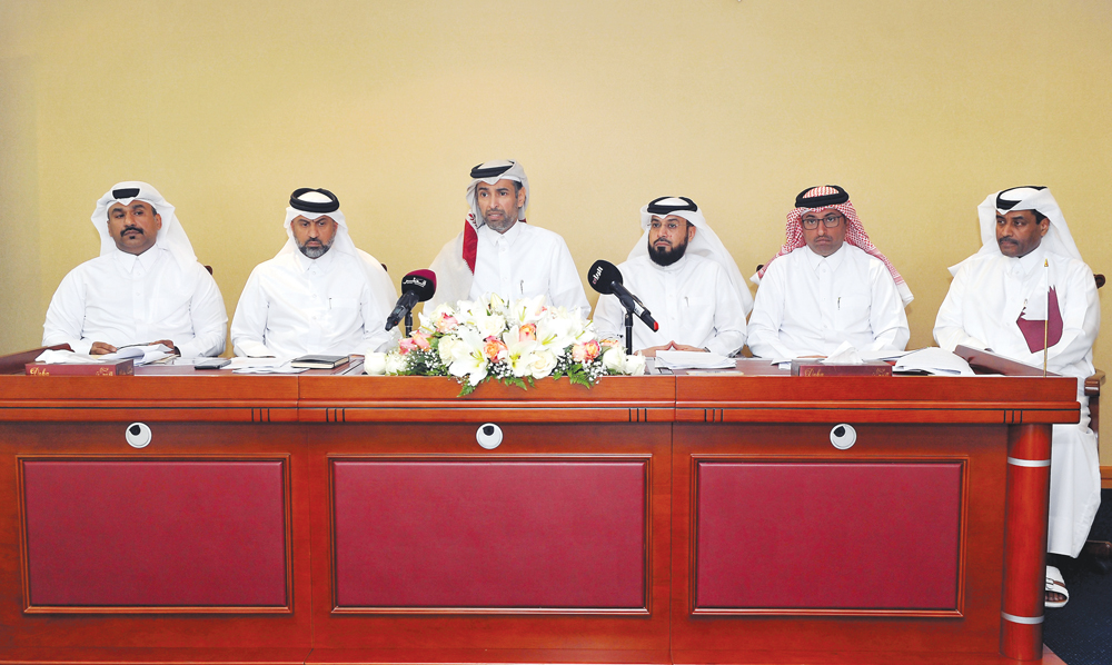 Assistant Undersecretary for Agriculture and Fisheries Affairs at the Ministry of Municipality and Environment, Sheikh Dr. Falih bin Nasser Al Thani; Director of Food Security Department, Masoud Jarallah Al Marri; Director of Agriculture Affairs Departmen