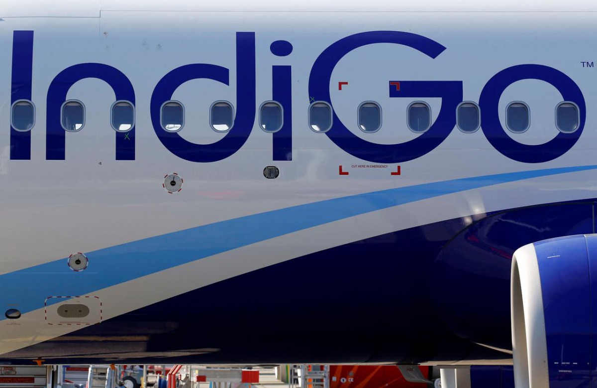 The logo of IndiGo Airlines is pictured on a passenger aircraft. (Reuters / Regis Duvignau) 