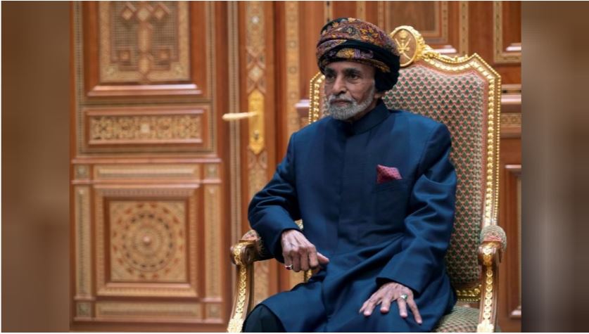 FILE PHOTO: H M Sultan Qaboos bin Said at the Beit Al Baraka Royal Palace in Muscat, Oman January 14, 2019. Andrew Caballero-Reynolds/Pool via REUTERS
