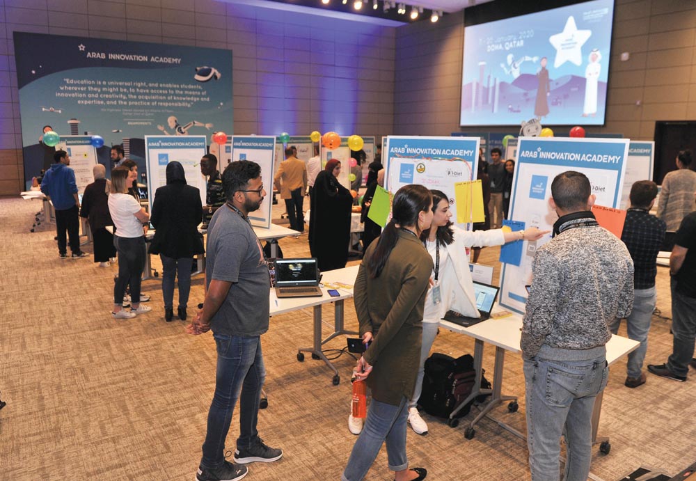 As many as 30 teams participated in the Arab Innovation Academy's 'Startup Expo’.  Pic: Baher Amin/The Peninsula 