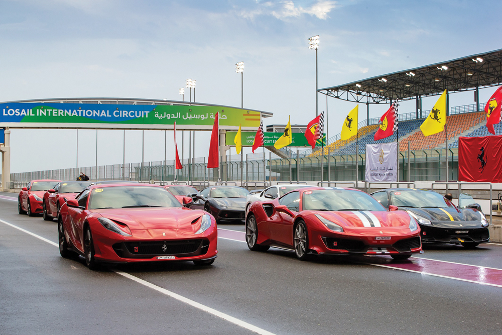 The track featured some of the most exciting Ferrari models including the Ferrari 458 Spider, 488 GTB, 812 Superfast, 488 Pista, F12 Adrenaline which engaged in a four-hour adrenaline-pumping symphony of engine roars.