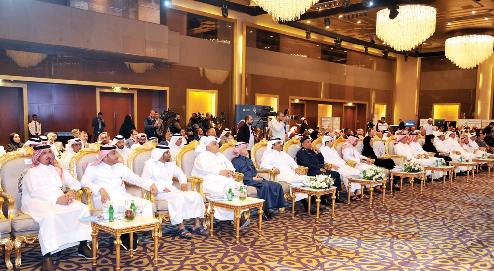 Officials and guests during the opening session of the World Congress of Engineering and Technology (WCET-2020) yesterday. Pic: Abdul Basit/THE PENINSULA