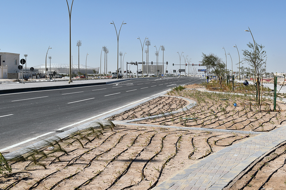 The Public Works Authority (Ashghal) has announced the completion of development works for the roads leading to Al Rayyan Stadium, and the roads surrounding Al Bayt Stadium. 