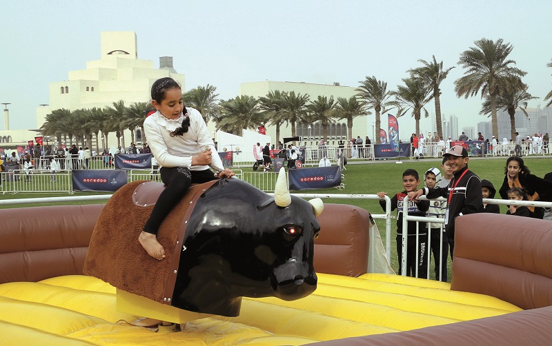 File photo of a fun activity during previous National Sport Day at Museum of Islamic Art