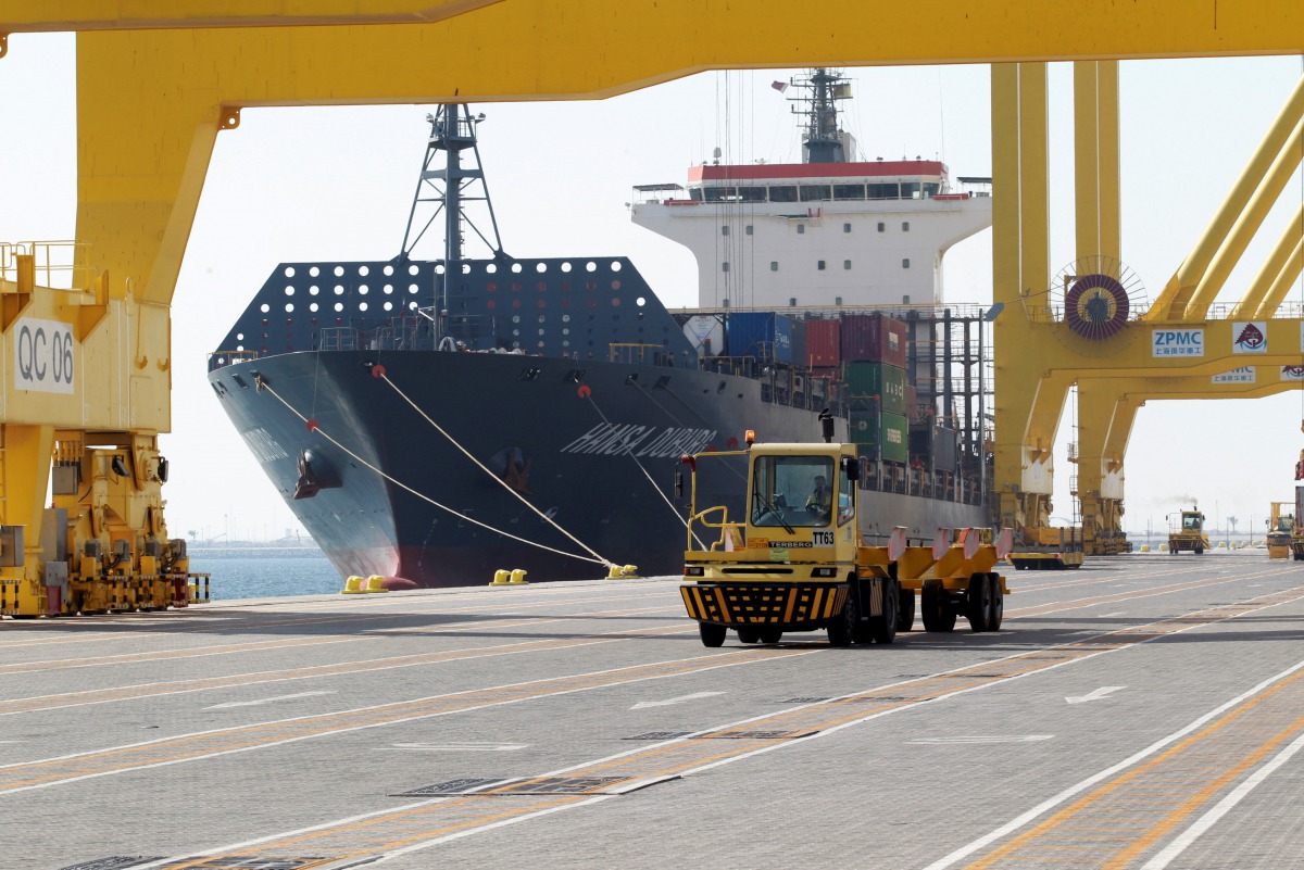 A ship decks at Hamad port in Doha Qatar. (Reuters file photo / Naseem Zeitoon) 