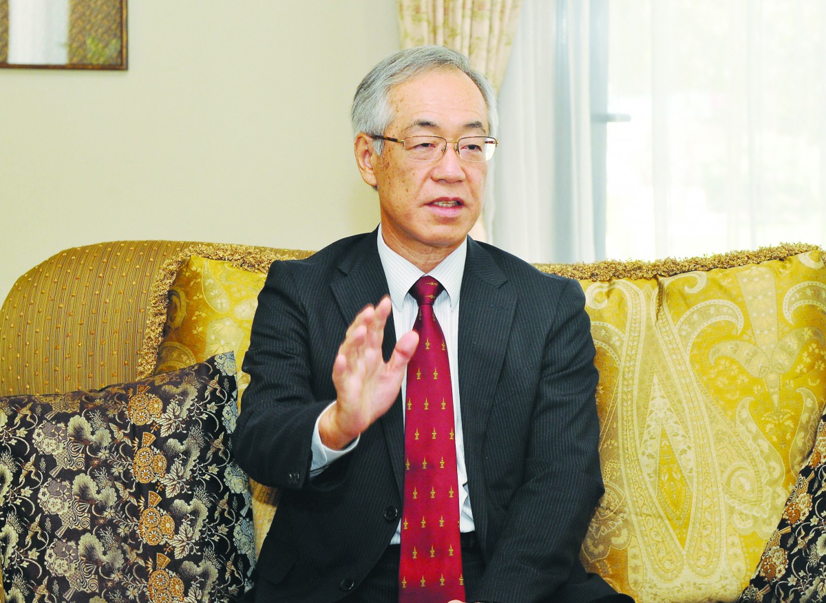 H E Kazuo Sunaga, Ambassador of Japan to Qatar. Pic: Abdul Basit/The Peninsula