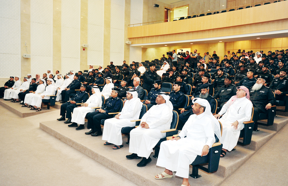 The officials of the General Directorate of Civil Defence during the event. Abdul Basit © The Peninsula