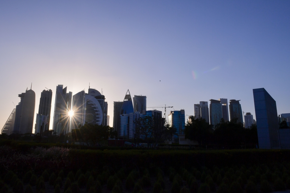 A file photo of Qatar skyline