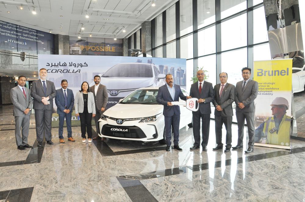 The officials during the event at Al Abdulghani Tower Toyota Showroom.