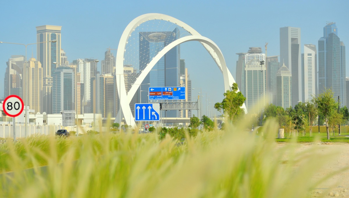 5/6 arches Interchange at the Lusail Expressway. pic: Baher Amin