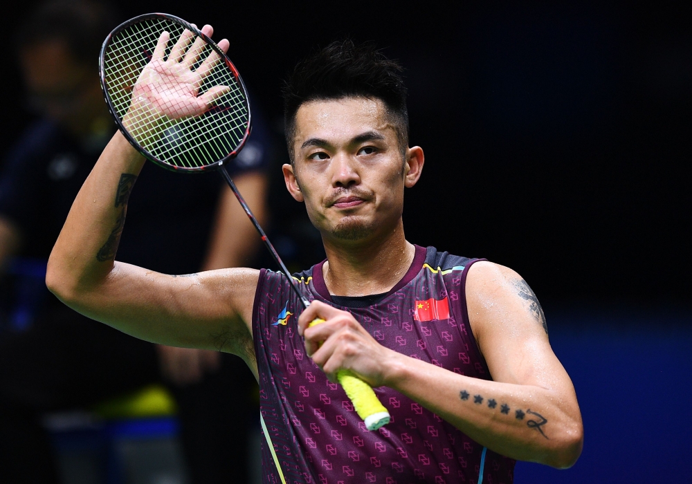  Lin Dan of China (AFP / Johannes EISELE)