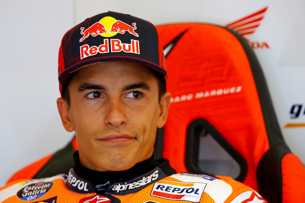 MotoGP - Spanish Grand Prix - Circuito de Jerez, Jerez, Spain - July 17, 2020 Repsol Honda's Marc Marquez during practice REUTERS/Marcelo Del Pozo/File Photo