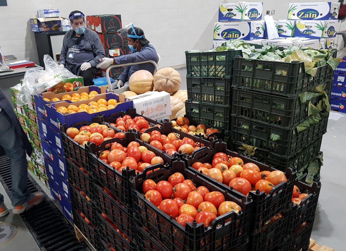 Vegetables and fruits on display at the Al Sailiya Central Market. Pic: Abdul Basit / The Peninsula 