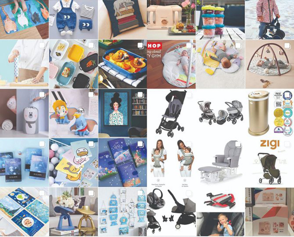 Screen shots of items being sold by social commerce merchants in Qatar