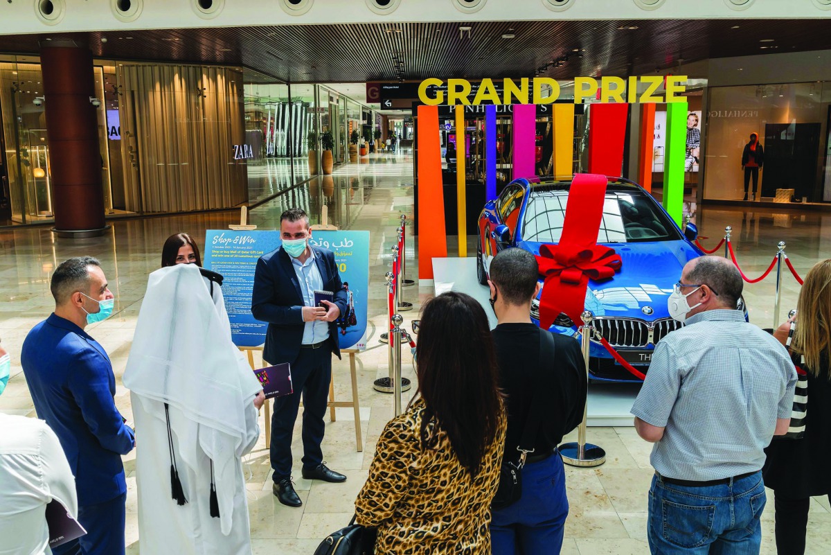 A view of the event organised by Mall of Qatar to announce first winner of Pick & Choose campaign.