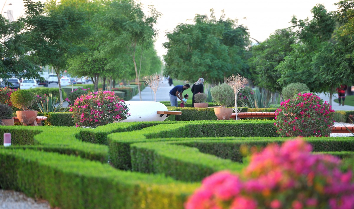 File photo of a recently opened park in Najma Street used for representation. Pic: Salim Matramkot / The Peninsula 