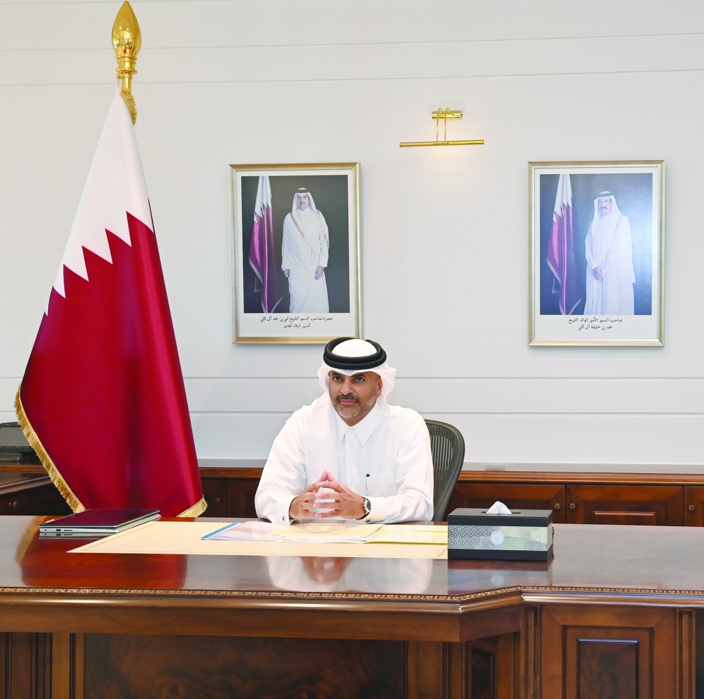 Prime Minister and Minister of Interior H E Sheikh Khalid bin Khalifa bin Abdulaziz Al Thani