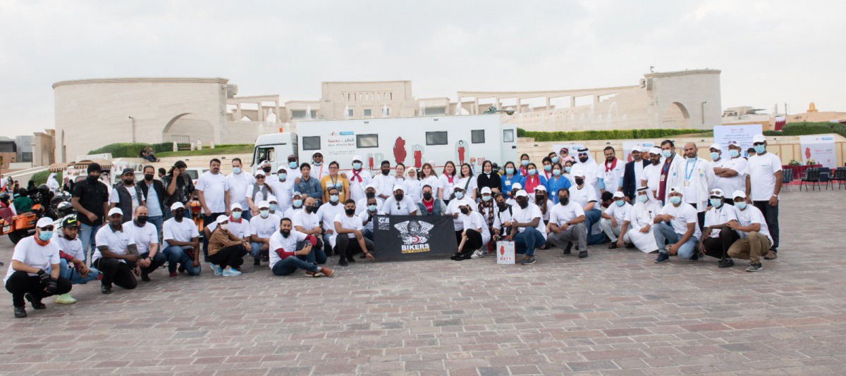 Participants during the launch of nationwide campaign by Hamad Medical Corporation for voluntary blood donation.